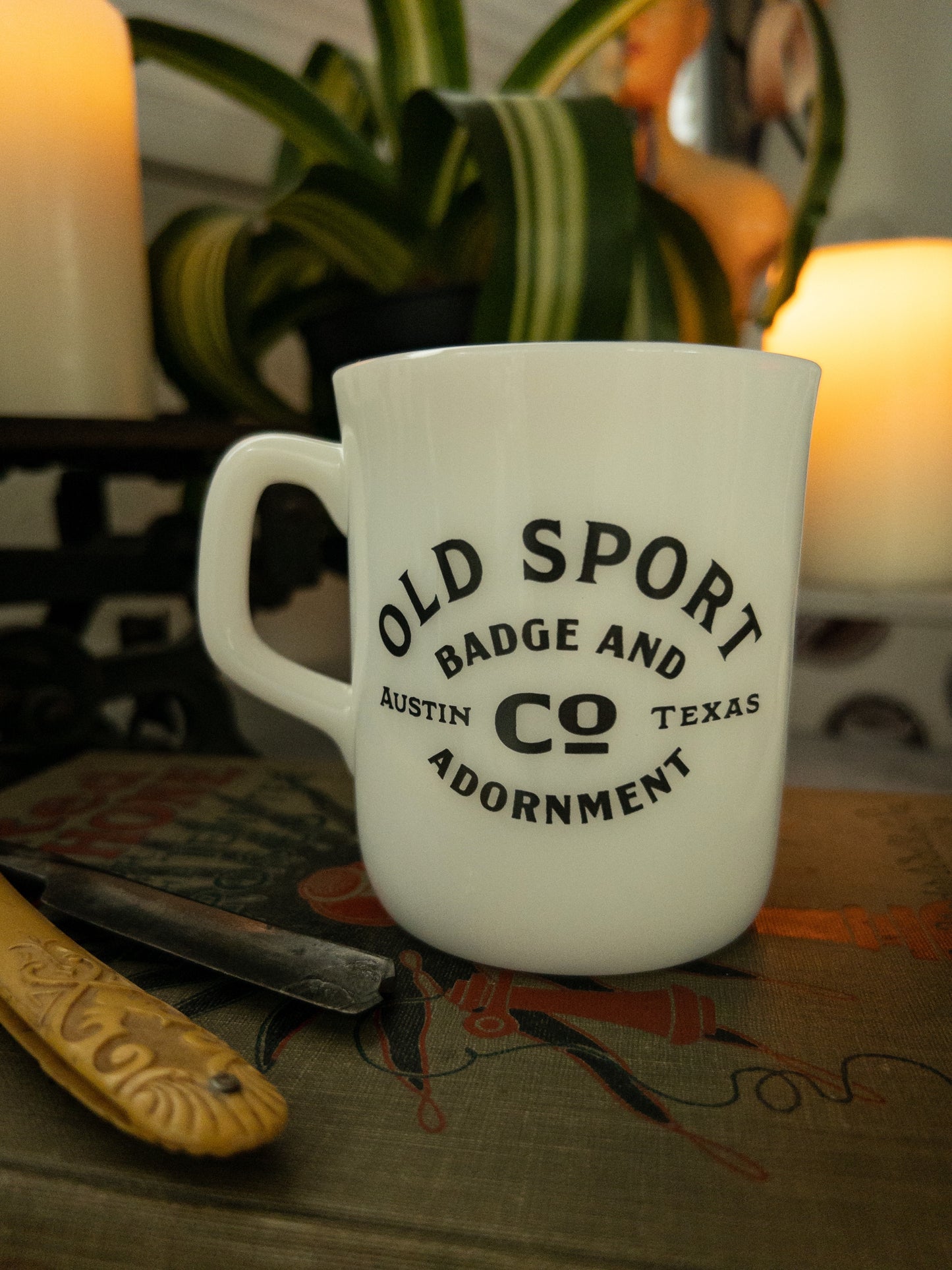 Moonrise - Milk Glass Mug