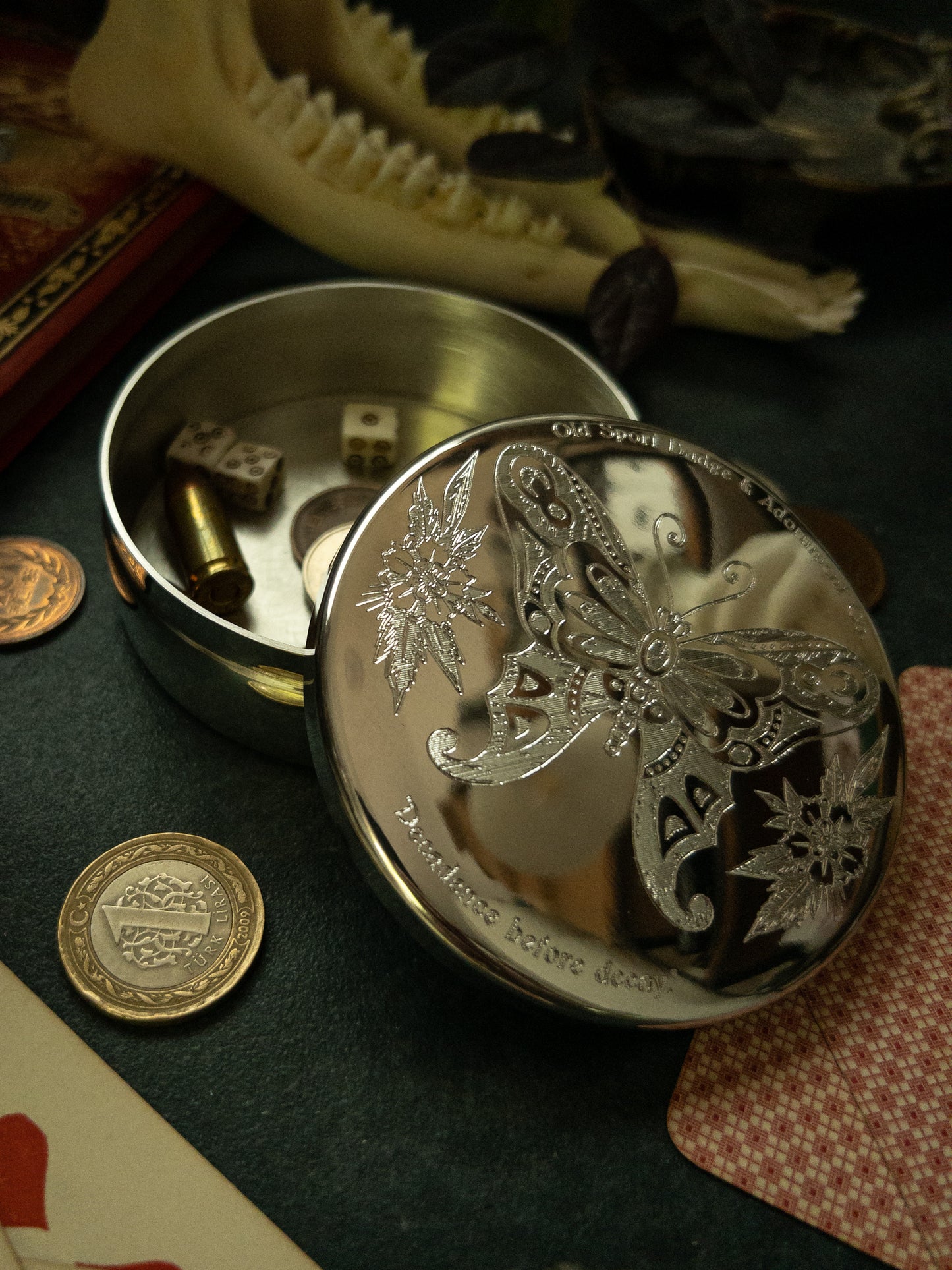 Chrysalis - Pewter Stash Box